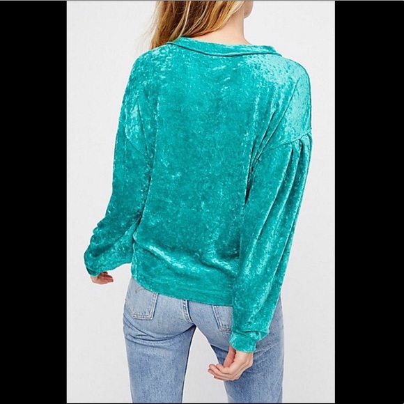 🔮MOVING SALE!!🔮 FREE PEOPLE velvet top - Picture 3 of 3